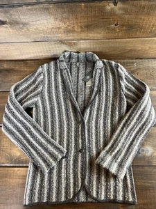 Blazer maglione donna a righe grigio Eleventy taglia M nuovo Made in Italy - Foto 1 di 18