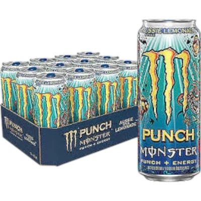 (Paquete de 12) Monster JUICE Exótico Estilo Australiano Limonada Deportes Bebida Energética 16 OZ Foto 1 de 3