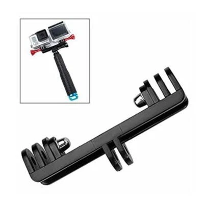 Double Bracket Bridge Adapter Expansion 2Mount Selfie Connector for Sport Camera - Image 1 of 4