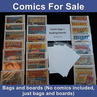 2000AD Comic Bags And ISO Archive Boards X 10 New - For Progs 1 To 519 & Annuals • 10.97£