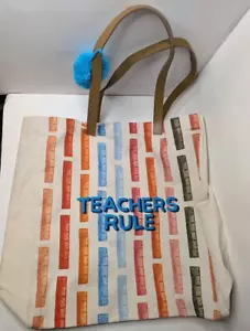 The Paper Curator Bommeltasche Lehrer Regelriemen Canvas Tragetasche - Bild 1 von 14