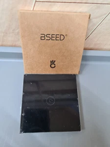 BSEED Glasrahmen für 1 Fach Touchlichtschalter, 86 mm, Glas, schwarz - Bild 1 von 3