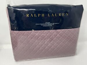 Ralph Lauren King Pillow Sham quilted Wyatt purple new open package