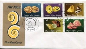 1981 PNG Land Shells - FDC - Bild 1 von 2