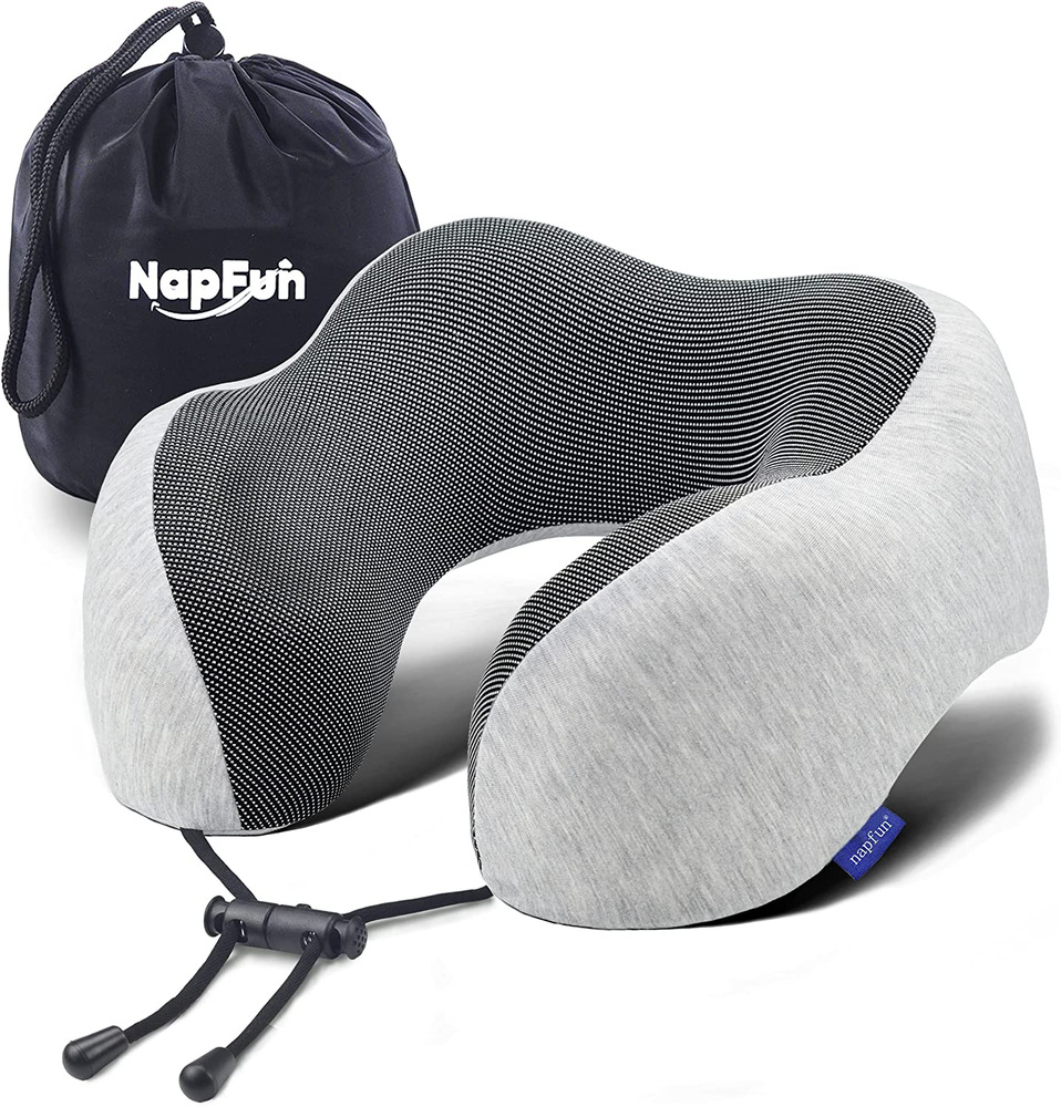 "Ultimate Comfort Travel Neck Pillow - Upgrade Your Flight Experience with 100% 