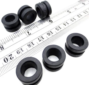 Boccola di cablaggio passante in gomma 1/2", adatta per pannello spesso 1/8", ha ID da 3/8" - Foto 1 di 12