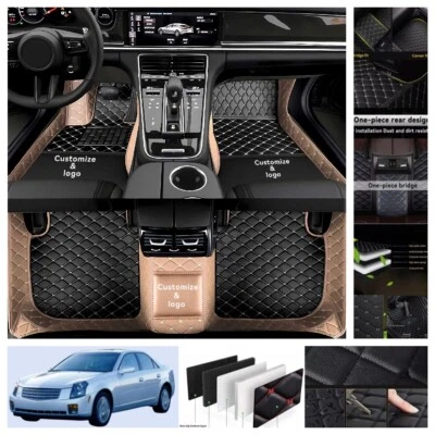 Fit For Cadillac BLS 2007-2008 Car Floor Mats All Weather Custom Carpets Leather Foto 1 de 4