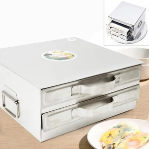 Rollo de arroz vaporizador 2/3 cajones hágalo usted mismo multifunción rollo de fideos de arroz máquina de vapor - Imagen 1 de 48