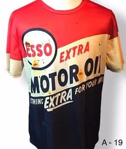 Camiseta Para Hombre Esso Extra Motor Oil Parece Vieja Sucia Pero Es Nueva Talla L - Imagen 1 de 13