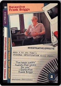 X-Files CCG Detective Frank Briggs XF97-0192v2 - Picture 1 of 2