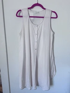 Hanro of Switzerland Cotton 100% Cotton Peach S Nightgown Sleep Shirt Dress - Picture 1 of 6