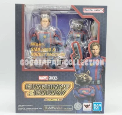 Bandai S.H.Figuarts Guardiões da Galáxia Vol.3 Star Lord & Rocket Raccoon - Imagem 1 de 4