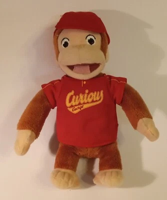 Curious George Plush. 7" Tall. Open Mouth. Small Wear. - Image 1 of 4