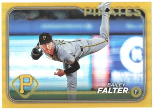 2024 Topps Update Bailey Falter #US209 Gold Foil Card Pittsburgh Pirates - Picture 1 of 3