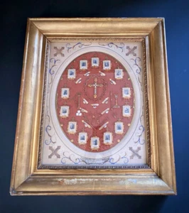 old reliquary theca VIA CRUCIS HOLY CROSS HOLY LAND 19Th. - Picture 1 of 12