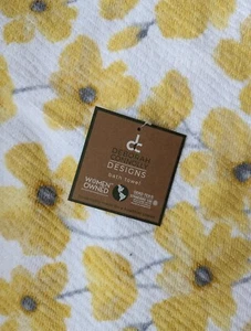Deborah Connolly Designs BATH Towel, Sunflower White Yellow. 100% Authentic - Picture 1 of 9