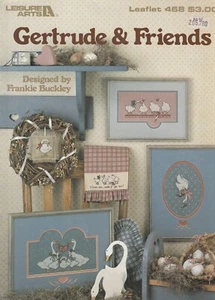 Gertrude & Friends, Cross Stitch Pattern Booklet, Leisure Arts Leaflet 468 - Picture 1 of 2