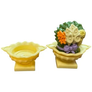 Fisher Price Loving Family Dream Puppenhaus Ersatz 2 Pflanzenurnen & 1 Blumen - Bild 1 von 6