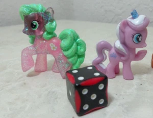 LOT 2 My Little Pony Figures Mini Fig Action Diamond Dazzle Holly Birth Flower - Picture 1 of 1