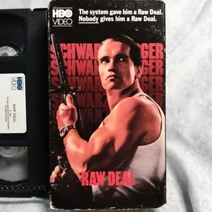 Raw Deal VHS Arnold Schwarzenegger HBO Video 1986 selten - Bild 1 von 3