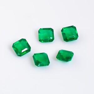 Natural Emerald Gemstone with certificate Emerald Lot Square Shape  9x9x4 MM