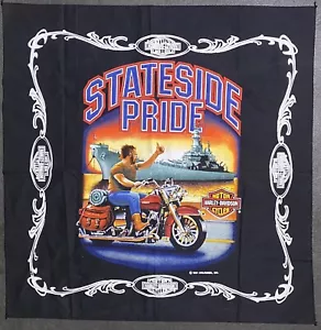 Vintage Harley Davidson Stateside Pride Bandana 1991 Holoubek FREE Shipping - Picture 1 of 7