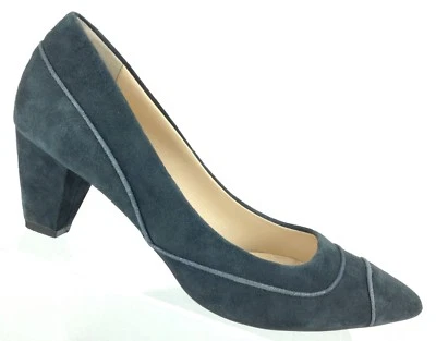 Zapatos de tacón de gamuza gris Sacha London Imelda 8/Rt 7,5 DESAJUSTE izquierda punta puntiaguda Foto 1 de 4