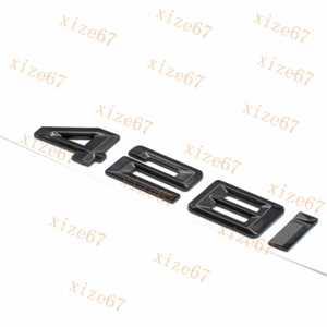Pegatina insignia emblema letras maletero número "428 i" negro brillante para serie 4 - Imagen 1 de 5