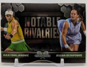2024 Topps Graphite Notable Rivalries Ajla Tomljanovic - Jelena Ostapenko #NR-TO - Picture 1 of 3