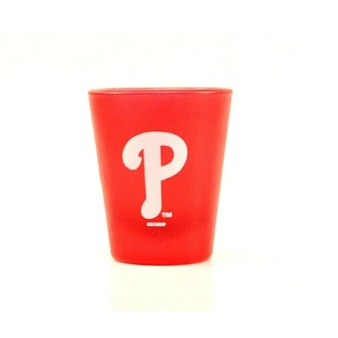 Philadelphia Phillies MLB Frosted Shot Glass Cover