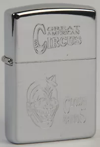 Zippo lighter great American Circus Clown high polish chrome. Mechero clown crom - Imagen 1 de 1