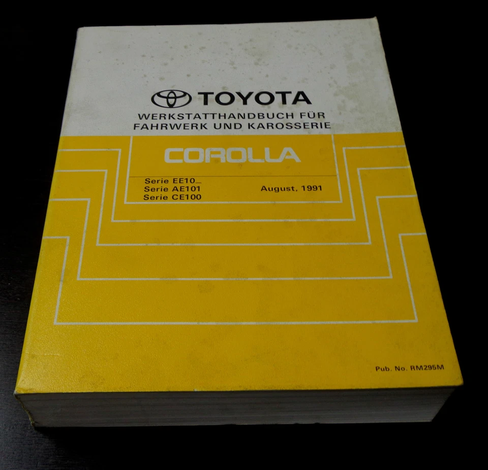 Manual De Taller Toyota Corolla Chasis / Carrocería / Transmisión, St. 08/1991 - Imagen 1 de 1