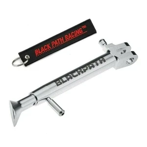 Fits 92-12 Kawasaki ZX-7R ZX-6 ZX-6R ZX-9R 0-5" Silver Billet Lowering Kickstand - Picture 1 of 4