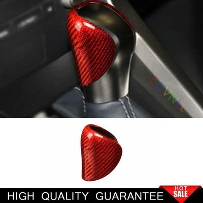 For Lexus GS350 450 2016-20 Dry Red Carbon Fiber Central Console Gear Shift Knob - Imagem 1 de 4