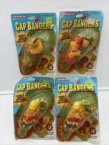 Vintage 1993 Tootsietoy Cap Bangers - Lot Of 4 - NOS Wrestler Soldier Football - Picture 1 of 11