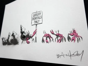 Graffiti, Street Art, Stencil, original spray, artwork, signed, BANKSY. - Picture 1 of 4