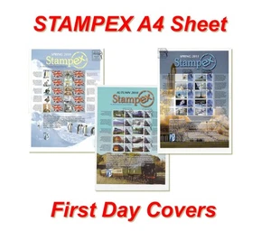 STAMPEX A4 Smilers Briefmarkenbogen FDCs - Multiple Choice aus Dropdown Menü - Bild 1 von 9