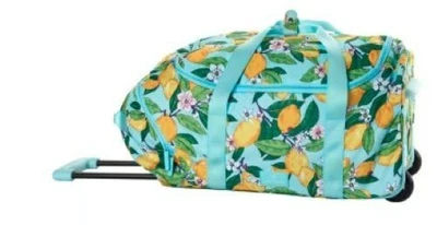 Nuevo con etiquetas Vera Bradley Lemon Grove Aligerar Bolsa de Lona con Ruedas Equipaje Foto 1 de 4