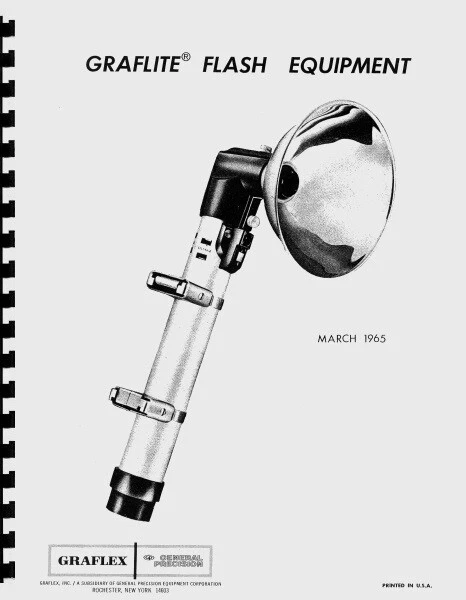 Graflex Graflite Flash Equipment and Solenoid Service & Repair Manual Reprint - Image 1 of 2