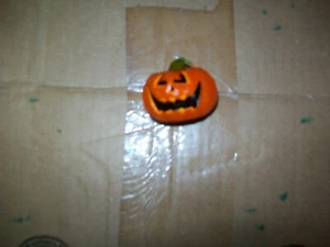 Vintage Russ Pumpkin Halloween Kerze 1-1/4 groß nie benutzt oder angezündet - Bild 1 von 2