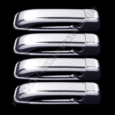Para Dodge Ram 2016 2017 2018 cromo 4 puertas manija cubiertas sin llave para llave inteligente Foto 1 de 2