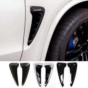 1 par de molduras de guardabarros laterales ventilaciones de flujo de aire para BMW X5 F15 X5M F85 2014-2018 - Imagen 1 de 19
