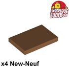 Lego - 4X Tile Plaque Lisse 2X3 With Groove Nougat Medium Dark Flesh 26603 Neuf
