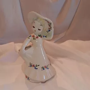 Vintage California Pottery Flower Lady Vase - Picture 1 of 7