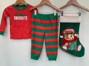Boys Christmas Pyjamas & Stocking Age 2 Years Carters - Picture 1 of 6