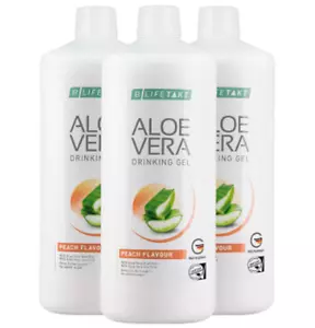 Aloe Vera Drinking Gel Pesca 3 Bottiglie da 1 L Freschissimo MHD 02 2026 - Foto 1 di 4