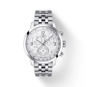 Tissot PRC 200 Chronograph Silver Dial Stainless Steel Watch T114.417.11.037.00 - Picture 1 of 5