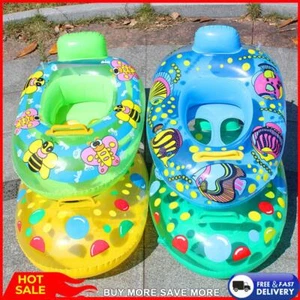 PVC Pool Float Ring Smooth Color Random Soft Convenient for Kids Summer Vacation - Picture 1 of 15