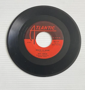 Northern Soul 45 Betty Johnson Winter In Miami Atlantic Records 2866 VG - Picture 1 of 2