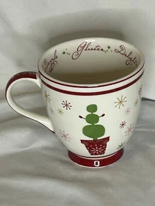 Starbucks 16oz Mug 2006 Holiday Collection Topiary Snowflakes - Picture 1 of 6